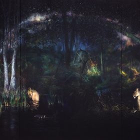 Huri Kiriş - Under the Milkyway -210x450cm, 2017